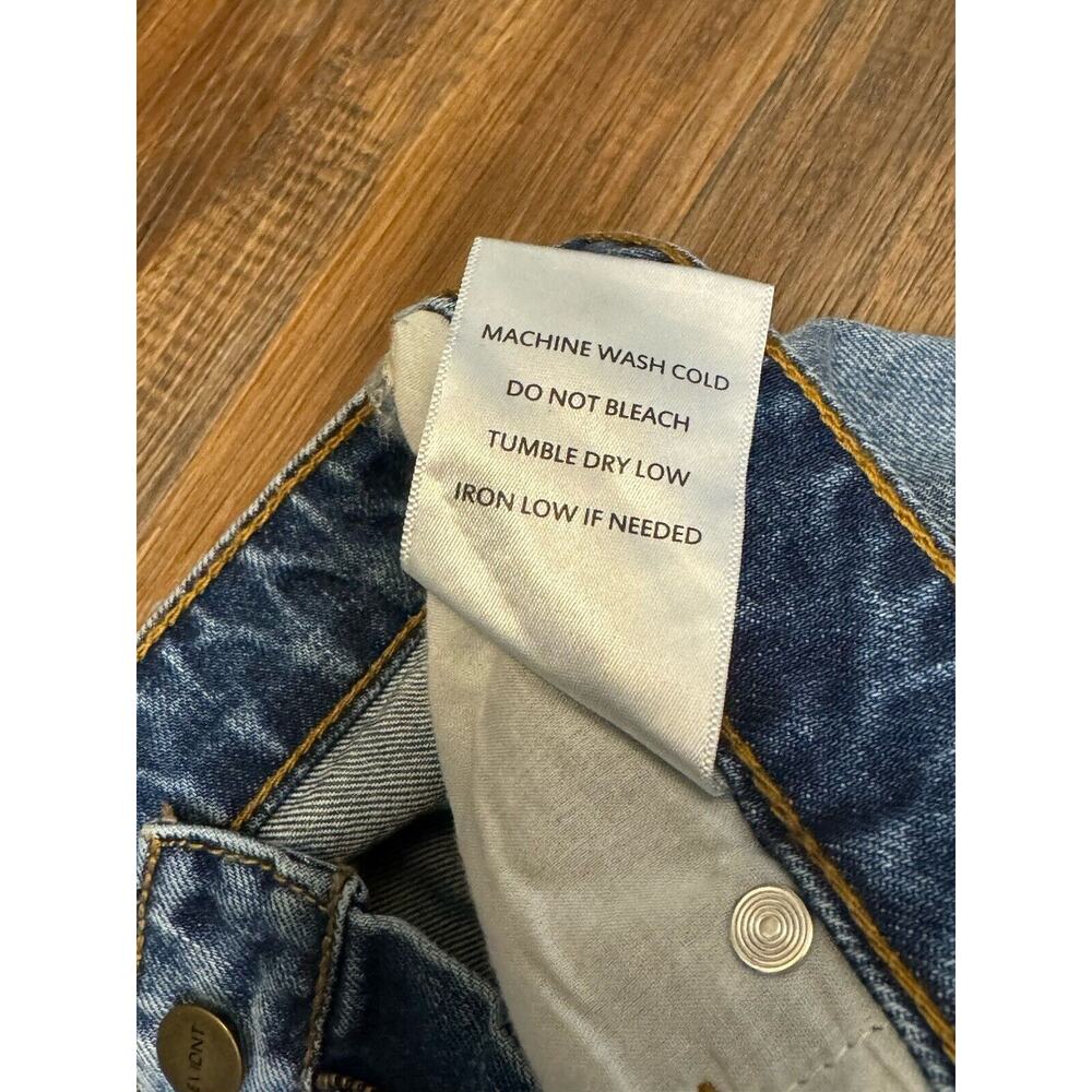 EVIDNT Los Angeles Malibu Medium wash distressed Girlfriend Jeans LULUS MSRP $80 - Picture 10 of 15